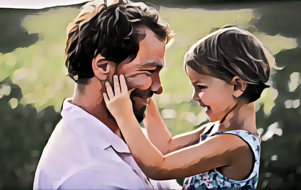 Una buena mujer ha tenido una buena relación con su padre.