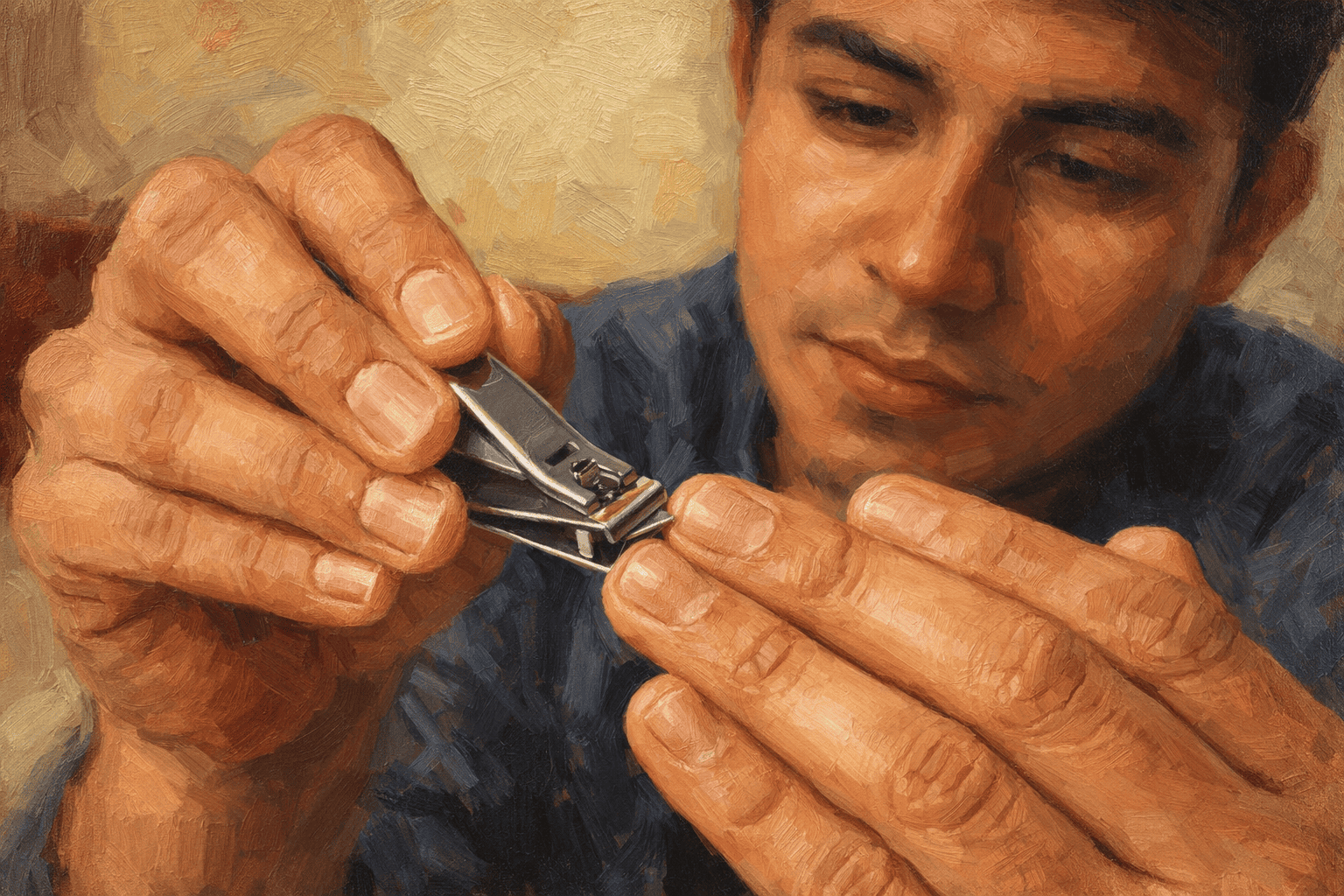 Mantén tus uñas cortas.