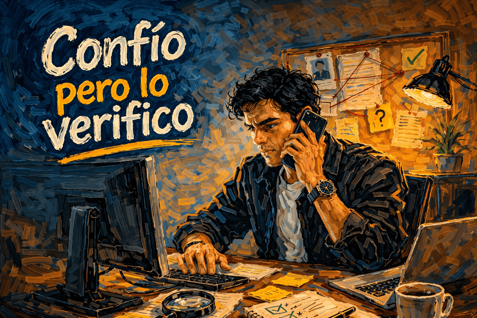 Confía pero verifica.