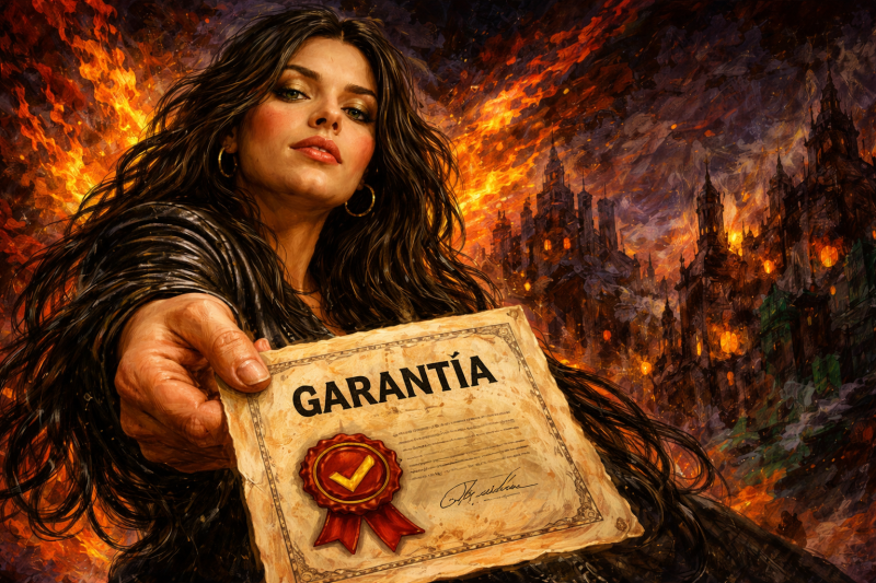 Ofrece una garantía.